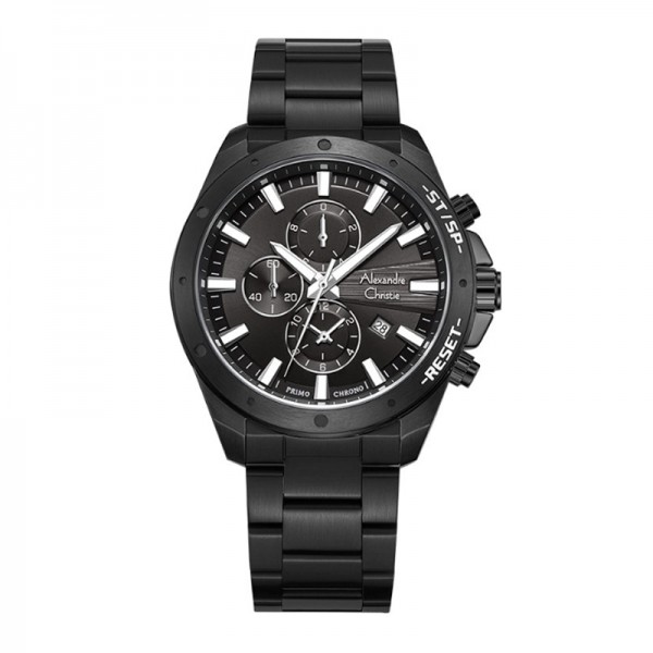 Alexandre Christie AC 6669 Full Black Steel MCBIPBA